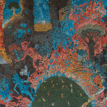 Painting titled "Plant The Trees At…" by David Sahakyants, Original Artwork, Gouache