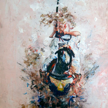 Pintura intitulada "fantasia" por Said Etebbai, Obras de arte originais, Acrílico Montado em Armação em madeira