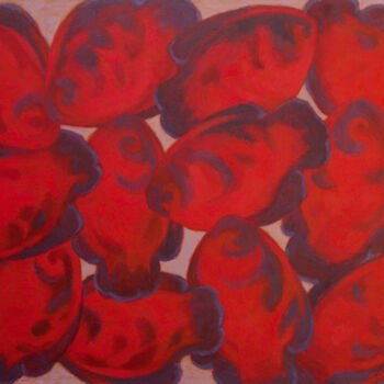 绘画 标题为“Red fishes” 由Саид Шамирбаев, 原创艺术品, 油