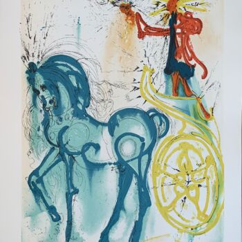 Отпечатки и Гравюры под названием "Le Cheval De Triomp…" - Salvador Dali, Подлинное произведение искусства, Литография