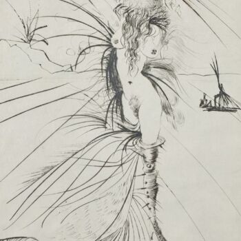 Obrazy i ryciny zatytułowany „Salvador Dali, Les…” autorstwa Salvador Dali, Oryginalna praca, Akwaforta