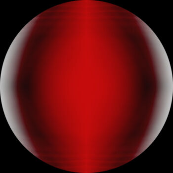Fotografia zatytułowany „Orb 2.0 Red” autorstwa Salvatore John Sgroi, Oryginalna praca, Fotografia cyfrowa