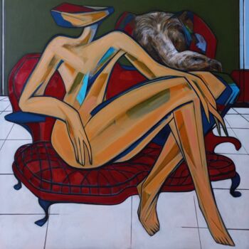 Pintura intitulada "" on règne sur notr…" por Sam Keusseyan, Obras de arte originais, Acrílico