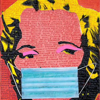 Painting titled "MARYLIN 19" by Sam Schwartz, Original Artwork, Acrylic