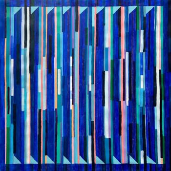 Malerei mit dem Titel "Beyond the Lines" von Samantha Malone, Original-Kunstwerk, Acryl