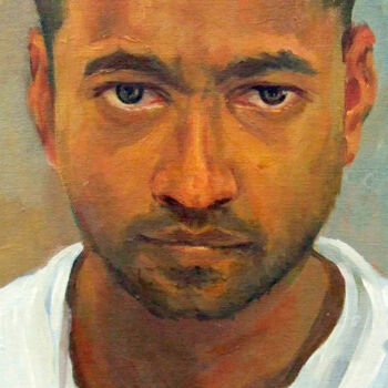 Schilderij getiteld "Portraits ii" door Sameera Kalupahana, Origineel Kunstwerk, Olie