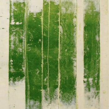 Painting titled "Green In-Sync" by Sandaruwan Kumarasinghe, Original Artwork, Acrylic