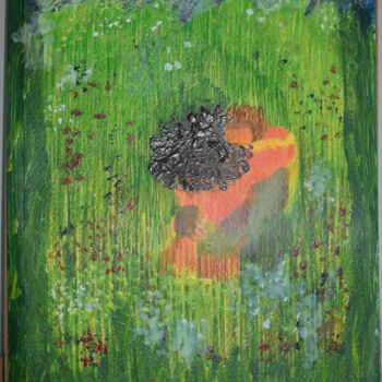 Ζωγραφική με τίτλο "Insieme" από Sandra Ligato, Αυθεντικά έργα τέχνης, Ακρυλικό Τοποθετήθηκε στο Ξύλινο φορείο σκελετό