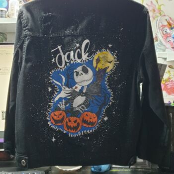 Textile Art titled "Jack jacket" by Sandrine Neuville, Original Artwork, Acrylic