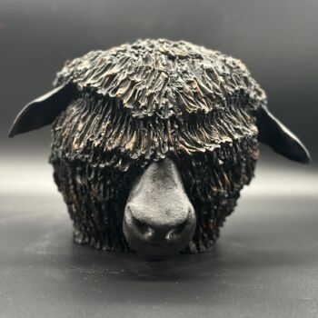 Sculpture titled "Shepherd #1" by Sange, Original Artwork, Clay