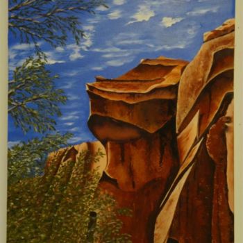 Pintura intitulada "Capitol reef" por Paul Santander, Obras de arte originais, Óleo