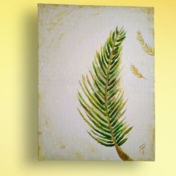 "Palm Leaf" başlıklı Tablo Sara Marcus tarafından, Orijinal sanat, Akrilik
