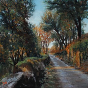 Pintura intitulada "Um passeio por Valb…" por Sara Araújo, Obras de arte originais, Pastel