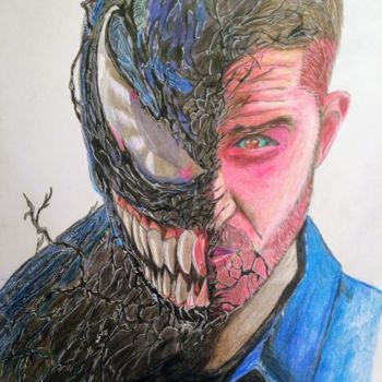 Drawing titled "We Are Venom" by Satwik Sengupta, Original Artwork, Pencil