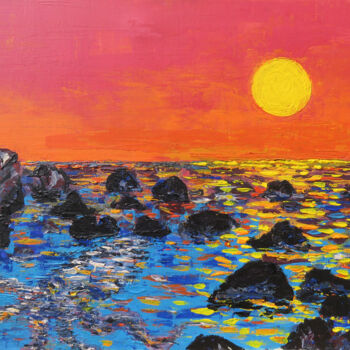 Pintura titulada "La Gomera 02 - "Sun…" por Satyam Art, Obra de arte original, Acrílico