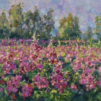 "Blooming Meadow Pai…" başlıklı Tablo Natalya Savenkova tarafından, Orijinal sanat, Petrol