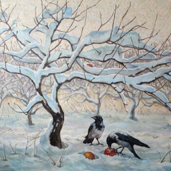 제목이 "В зимнем саду"인 미술작품 Svetlana Savitskaya로, 원작, 기름 나무 들것 프레임에 장착됨
