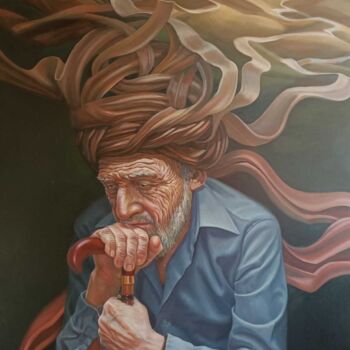 Картина под названием "The way" - Svetlana Savitskaya, Подлинное произведение искусства, Масло Установлен на Деревянная рама…