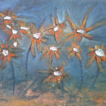 Картина под названием "Living Bouquet" - Scott Spencer, Подлинное произведение искусства, Масло Установлен на Деревянная рам…