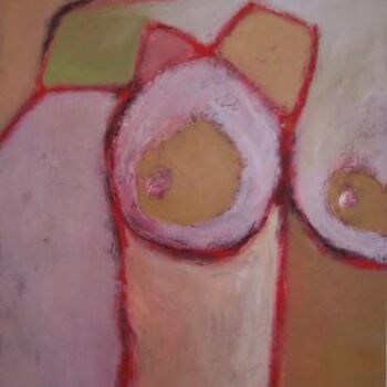 Картина под названием "Chest" - Scott Spencer, Подлинное произведение искусства, Масло Установлен на Деревянная рама для нос…