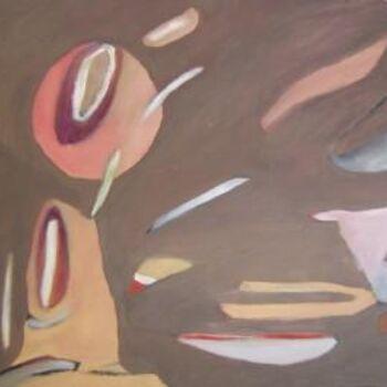 Картина под названием "Calmari Standing" - Scott Spencer, Подлинное произведение искусства, Масло Установлен на Деревянная р…