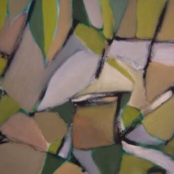 Картина под названием "Plantlife" - Scott Spencer, Подлинное произведение искусства, Масло Установлен на Деревянная рама для…