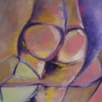 Картина под названием "Dancer's Buttocks" - Scott Spencer, Подлинное произведение искусства, Масло Установлен на Деревянная…