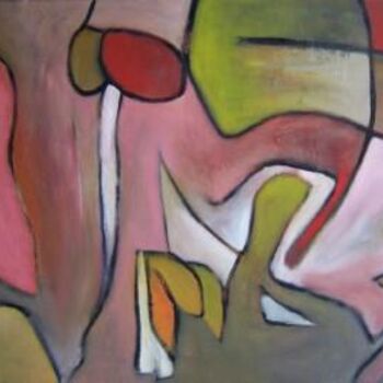 Картина под названием "Giddy Up" - Scott Spencer, Подлинное произведение искусства, Масло Установлен на Деревянная рама для…