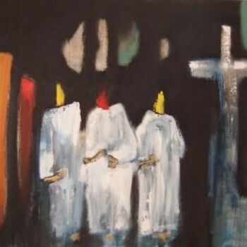 Pintura titulada "Religions" por Scott Spencer, Obra de arte original, Oleo Montado en Bastidor de camilla de madera