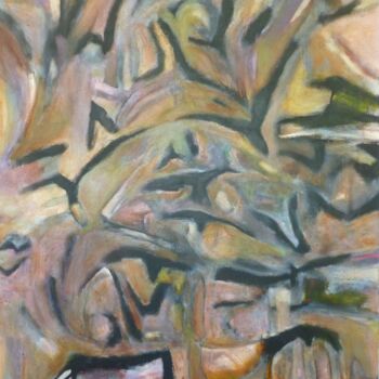 제목이 "Flock"인 미술작품 Scott Spencer로, 원작, 아크릴 나무 들것 프레임에 장착됨