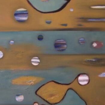 Painting titled "Continuum" by Scott Spencer, Original Artwork, Oil Mounted on Wood Stretcher frame