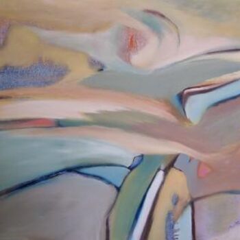 제목이 "Outcropping"인 미술작품 Scott Spencer로, 원작, 기름 나무 들것 프레임에 장착됨