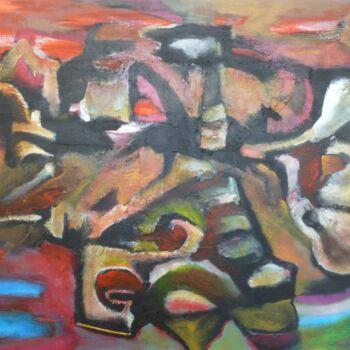 Картина под названием "Horsefly" - Scott Spencer, Подлинное произведение искусства, Масло Установлен на Деревянная рама для…