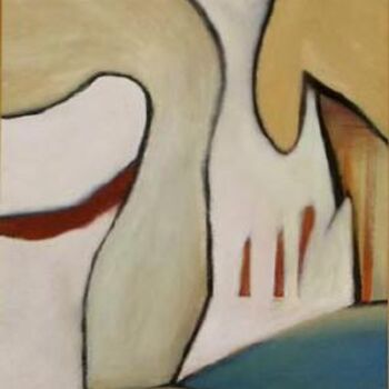 Картина под названием "Palazzo" - Scott Spencer, Подлинное произведение искусства, Масло Установлен на Деревянная рама для н…