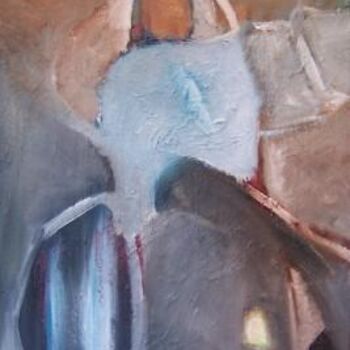 제목이 "Mineshaft"인 미술작품 Scott Spencer로, 원작, 기름 나무 들것 프레임에 장착됨