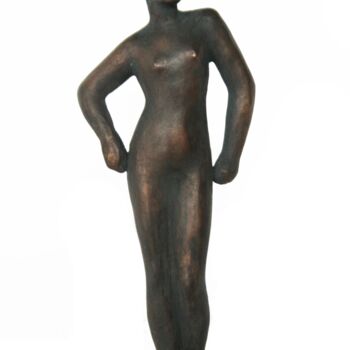 Sculpture titled "Warming up" by Alexander Eremin, Original Artwork, Bronze