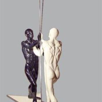 Rzeźba zatytułowany „Echec ou mat” autorstwa Emma Sculpteur, Oryginalna praca, Technika mieszana