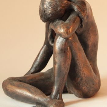 Sculptuur getiteld "Dream oh little dre…" door Reno Sculpteur, Origineel Kunstwerk, Bronzen