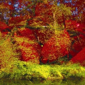 Digitale Kunst mit dem Titel "Autumnly #10" von Kenneth Grzesik, Original-Kunstwerk, Digitale Malerei