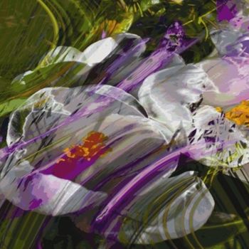 Digital Arts titled "Rhythms of Spring #7" by Kenneth Grzesik, Original Artwork, Digital Painting