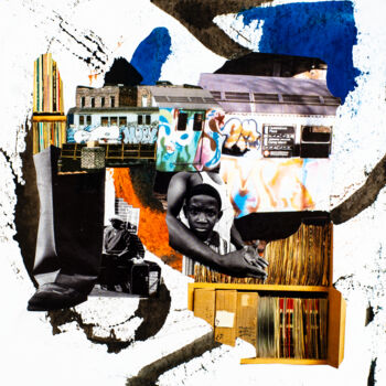 Collages titled "New York / State of…" by Sebastian Herrling, Original Artwork, Collages