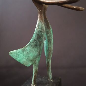 Sculpture titled "Défilé-III-mini" by Jivko Sedlarski, Original Artwork, Bronze