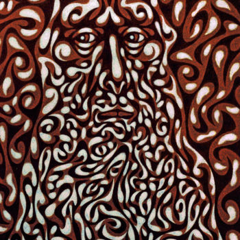 Painting titled "Prophet" by Nikolaj Sednin (Nicolas Sedninne), Original Artwork, Tempera