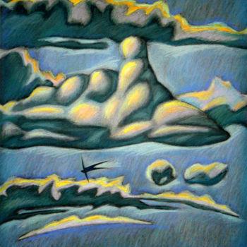 Pintura intitulada "Flying" por Nikolaj Sednin (Nicolas Sedninne), Obras de arte originais, Pastel