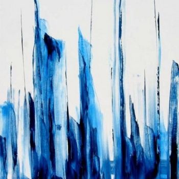 Malarstwo zatytułowany „blue is blue” autorstwa Andre Pourtales, Oryginalna praca, Olej