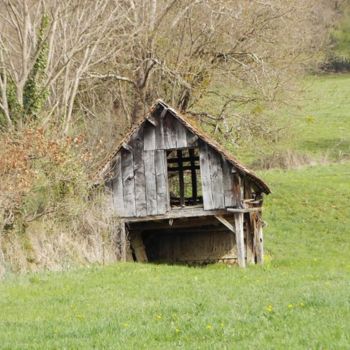 Fotografie mit dem Titel "la grange au foin à…" von Jean-Claude Selles Brotons, Original-Kunstwerk