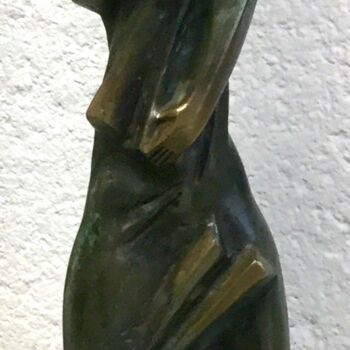 Sculpture titled "The rain" by Semion Rabinkov, Original Artwork, Bronze