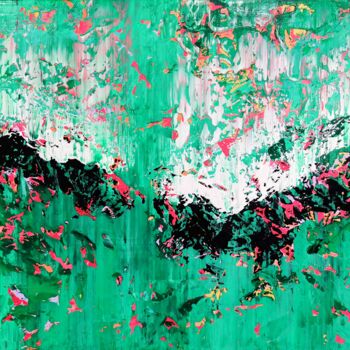Картина под названием "Abstract 2262" - Alex Senchenko, Подлинное произведение искусства, Акрил Установлен на Деревянная рам…
