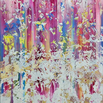 Картина под названием "Abstract 2361" - Alex Senchenko, Подлинное произведение искусства, Акрил Установлен на Деревянная рам…