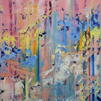 제목이 "Abstract 2399"인 미술작품 Alex Senchenko로, 원작, 아크릴 나무 들것 프레임에 장착됨